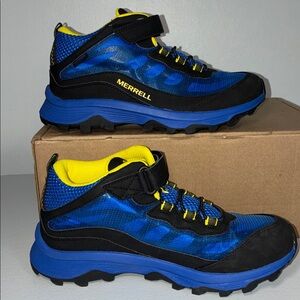 Merrell Moab Speed Mid Waterproof Hiking Shoes Kids 5.5